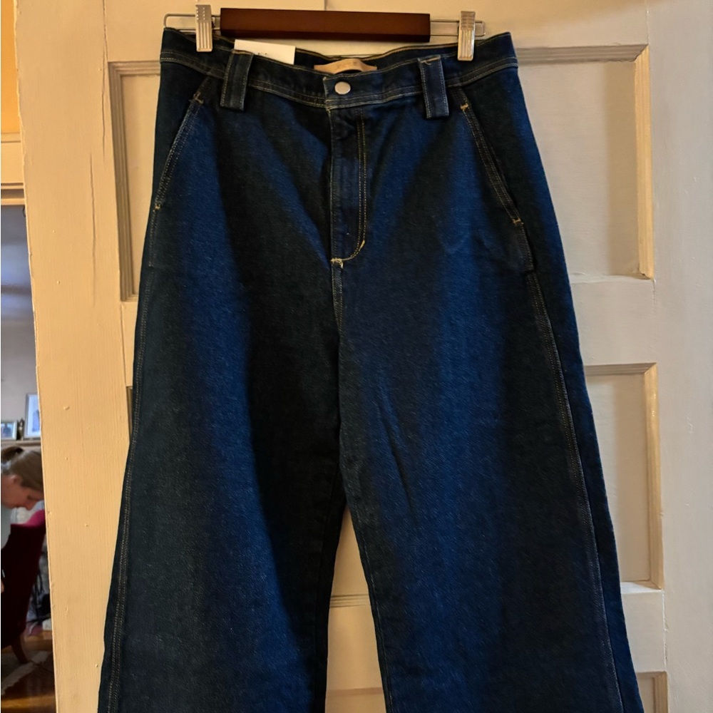 Joe's Jeans Wide Leg Dark Blue Denim